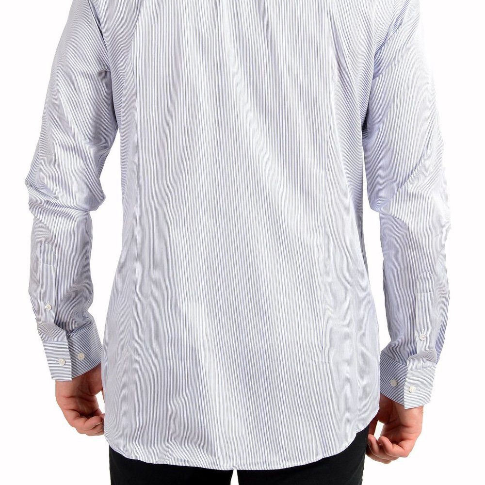 Hugo Boss Men's "T-Carl" Slim Fit Striped Long Sleeve Dress Shirt - Picture 3 of 9